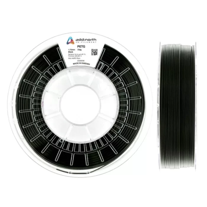 Svart PETG filament 750g - 1.75mm - add:north