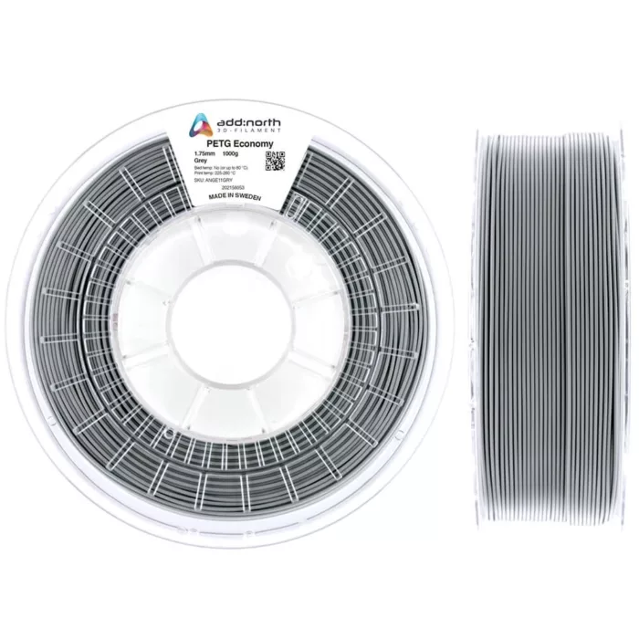 Grått PETG filament 750g - 1.75mm - add:north