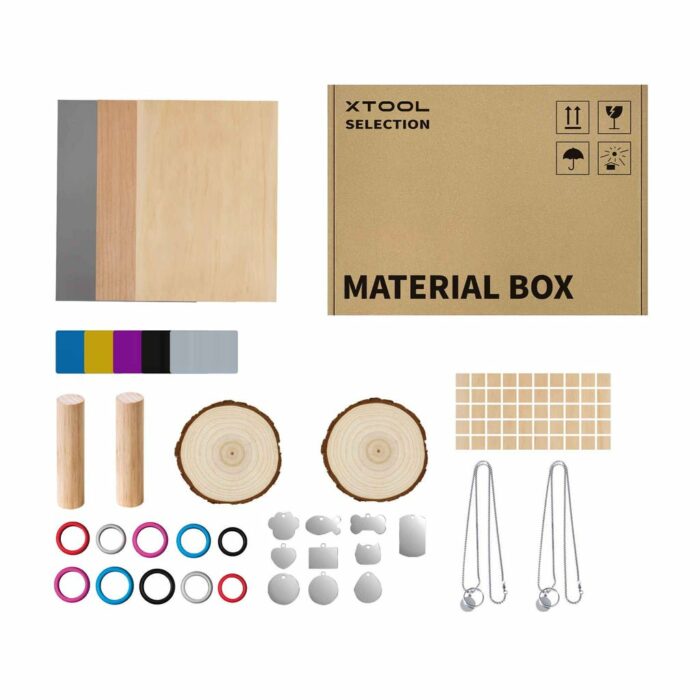 Materialkit för gravering - xTool Material Pack med 10 material